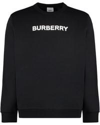 Burberry - Logo Crewneck Sweatshirt - Lyst