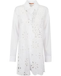 Ermanno Scervino - Floral Long Shirt - Lyst