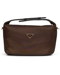 Prada - Burnt Prada Chérie Mini Handbag With Shoulder Strap - Lyst