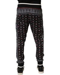 Dolce & Gabbana - Bandana Crown Jogger Trouser Pants Polyester - Lyst