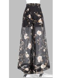 Zimmermann - Pleated Ascent Trousers Linen Silk - Lyst
