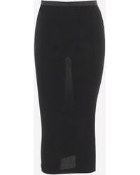 Valentino - Skirt With Ruffles Viscose - Lyst