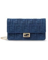 Fendi - Wallet On Chain Baguette Shoulder Bag - Lyst