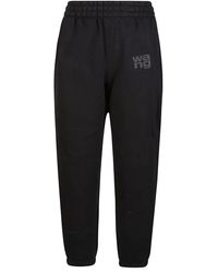 T By Alexander Wang - Puff Paint Logo Esential Terry Classic Sweatpant - Lyst