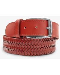 Larusmiani - Braided Leather Belt Sport - Lyst
