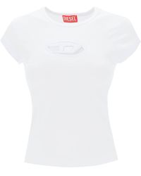 DIESEL - Angie T-shirt With Peekaboo Logo - Lyst