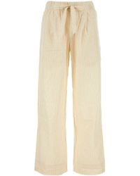 Tekla - Embroidered Cotton Pyjama Pant - Lyst