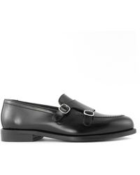 BERWICK  1707 - Calf Leather Monk Shoes - Lyst