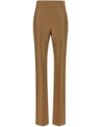 Valentino Garavani - Textured Silk Wool Pants - Lyst