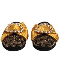 Dolce & Gabbana - Multicolor Embellished Flat Sandals Shoes - Lyst