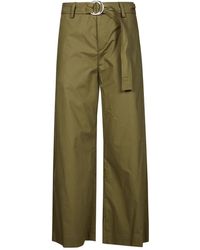 Liu Jo - Belt Cropped Trousers - Lyst