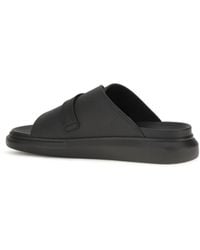 McQueen - Buckle Slide Sandals - Lyst