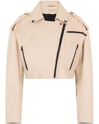 The Mannei - Cropped Leather Jacket Calfskin - Lyst