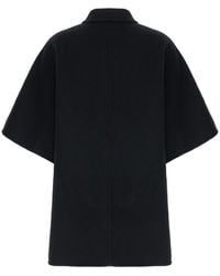 Gucci - Reversible Cape With Pointed Collar - Lyst