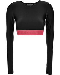 Versace - Jeans Couture Top With Long Sleeves - Lyst