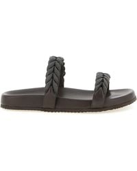 Brunello Cucinelli - Leather Slides Shoe - Lyst