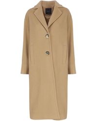 Pinko - Single-breasted Coat In Cashmere Blend - Lyst