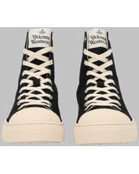 Vivienne Westwood - High-Top Sneakers Plimsoll Cotton Trainers - Lyst