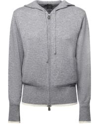 Pinko - Wool And Cashmere Zip-Up Cardigan - Lyst