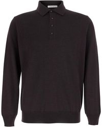 Kangra - Polo Shirt 4 Bott. F.14Gg Extrafine Merino Wool - Lyst