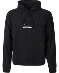 DSquared² - Relaxed Fit Logo Hoodie - Lyst