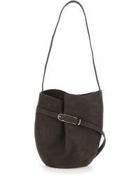 Liffner - Crossbody Bag With Adjustable Strap Suede For Calf - Lyst
