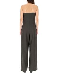 Jean Paul Gaultier - Bustier Suit Virgin Wool Jumpsuits - Lyst