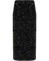 Vince - Skirt Midi Sequin Polyester - Lyst