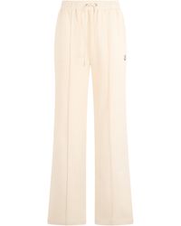 Moncler - Trousers Fleece Cotton Track Pants - Lyst