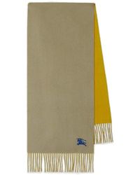 Burberry - Logo Patch Reversible Scarf - Lyst