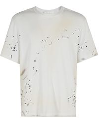 Helmut Lang - T-Shirt With Logo Application - Lyst