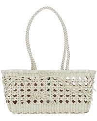 OSOI - Biscuit Shoulder Bag With Double Round Handles And Braided Design - Lyst