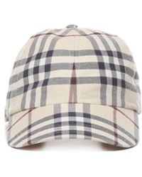Burberry - Baseball Cap With Check Print - Lyst