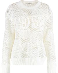Max Mara - Crew-Neck Sweater Farea Cotton - Lyst