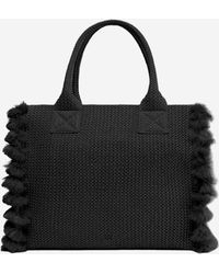 Pinko - Shopping Bag Raffia - Lyst