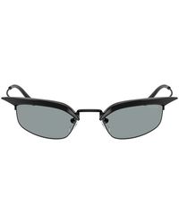 Prada - Sunglasses Rectangle Semi Rim, Frame And Dark Lens Prb50S1Ab3C2 - Lyst