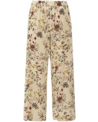 Weekend by Maxmara - All-Over Printed Wide Leg Trousers - Lyst