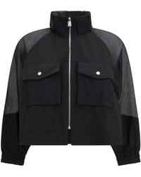 Pinko - Beth Jacket With Transparent Inserts Polyester - Lyst
