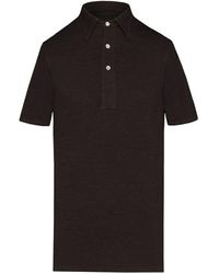 Maison Margiela - Collared Knit Polo Shirt - Lyst