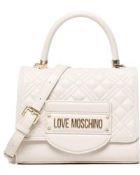 Love Moschino - Quilted Bag With Logo - Lyst