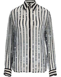 Dries Van Noten - Semi-Sheer Silk Shirt - Lyst