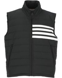 Thom Browne - 4 Bars Quilted Padded Gilet - Lyst