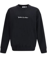 Off-White c/o Virgil Abloh - Script Arrow Crewneck Sweatshirt Cotton Sweatshirts - Lyst