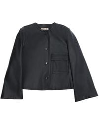 Marni - Girls Ecoleather Jacket Polyester Blazers - Lyst