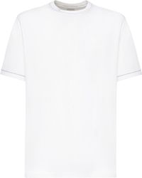Eleventy - Cotton T-Shirt - Lyst