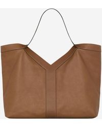 Saint Laurent - Large Leather Tote Bag Shoulder - Lyst