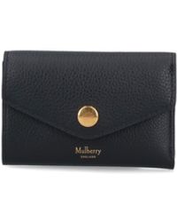 Mulberry - Folded Multi-Card Logo Wallet - Lyst