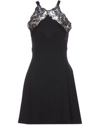 Versace - Barocco Lace Mini Dress - Lyst