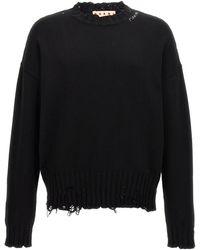 Marni - Destroyed Effect Sweater - Lyst