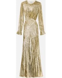 Self-Portrait - Fil Coupe Maxi Dress - Lyst